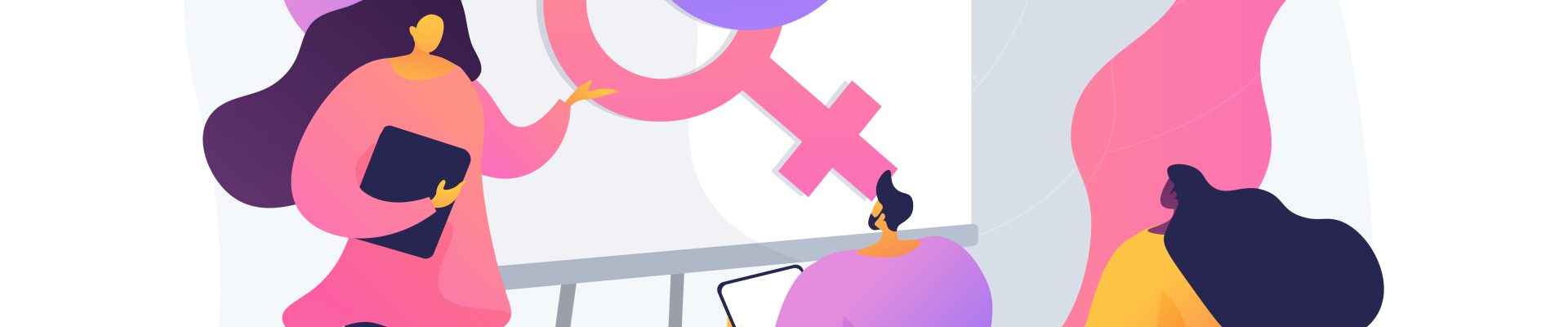 Sexual education abstract concept vector illustration. Sexual health teaching, sex education lesson at school, human sexuality, emotional relations and responsibilities abstract metaphor.